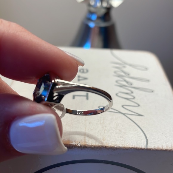 Natural Imported Mystic Quartz .925 Sterling Silver Ring - Picture 5 of 5
